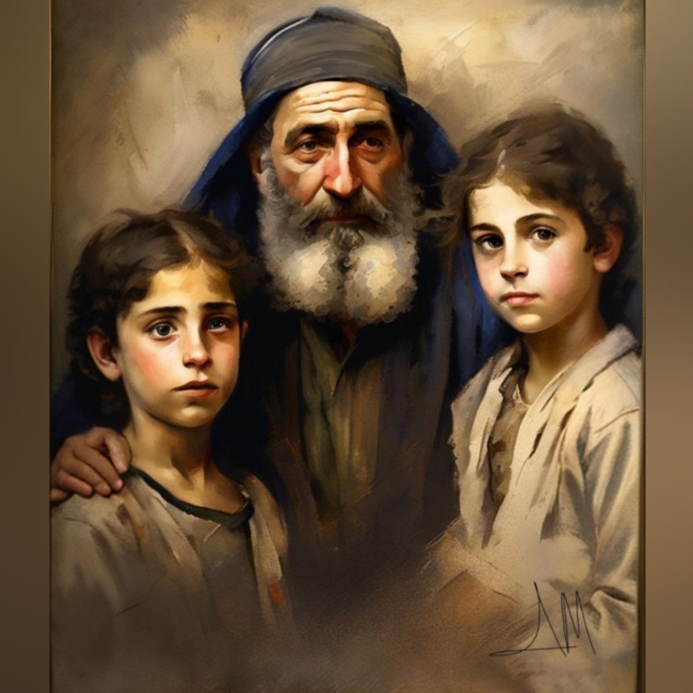 Ortrait of Abraham, Isaac, n Ishmael